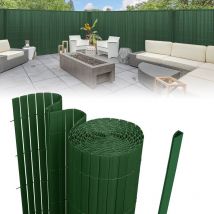 Canisse en pvc, Paravent de Jardin, Piscines, Palissade en pvc Résistant aux uv Vert 120 x 400cm - Jopassy