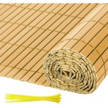 Canisse in pvc per giardino balcone terrazzo Recinzione frangivento per balcone Tende per balcone Bambù 160 x 600cm - Jopassy