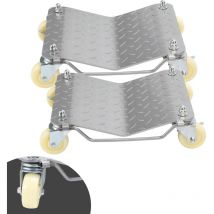 Jopassy - swanew Carros de manipulación de vehículos con capacidad de carga de 500 kg (cada pieza), ayuda de maniobra con bloqueo de rotación de 360°