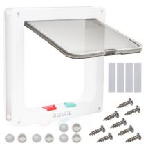 Jopassy - Chatière avec fermeture magnétique et 4 voies, résistante aux intempéries, facile à installer, offrant une isolation parfaite et une