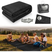Jopassy - swanew Esterilla para tienda de campaña, Esterilla para toldo de camping, Esterilla para toldo, Lona de suelo para caravana 250x400CM,Negro