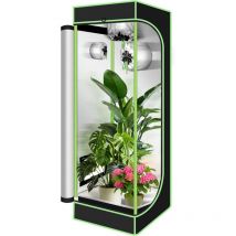 Jopassy - swanew Growbox Indoor Pflanzenzelt Zuchtzelt Growroom Zuchtschrank Darkroom Zimmergewächshaus Growschrank,40x40x120 cm