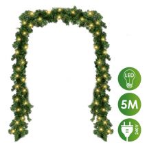 Jopassy - Guirlande de Noel Décoration en sapin artificiel décorations de guirlande de artificielles 5m 100LEDs