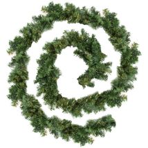 Jopassy - swanew Guirnalda navideña Corona navideña 5m 100 led - brillante Decoración de abeto artificial - con luces blancas - cálida para