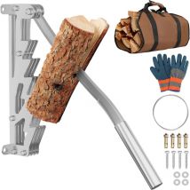 Jopassy Handholzspalter Hand-Holzspalter, Manueller Holzspalter, Kaminholzspalter Brennholzspalter mit Tasche für Holzofen und Kamin Abnehmbarer