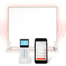 Jopassy - swanew Infrarotheizung 980 Watt inkl. Thermostat APP-Funktion Wifi Fernbedienung, Wandheizung bis 16qm Elektro Heizung