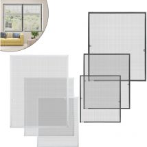 Jopassy - swanew Insektenschutz Fliegengitter Fenster 100x120cm ohne Bohren Mückenschutz Moskitonetze Mückengitter mit Aluminium Rahmen Weiß