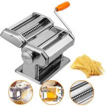 SWANEW Nudelmaschine Edelstahl Pasta Maker, 7 Einstellbare Dicke, Pastamaschine