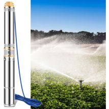 Jopassy - Pompa per pozzi 1100W Pompa sommergibile per acqua di pozzo capacità di pompaggio di acqua pulita fino a 4000L/h altezza massima della