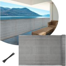 Jopassy - Schermo di protezione della privacy rinforzato per recinzione 150g/m2 hdpe, 1.2x25m, schermo da tennis, antracite, rete ombreggiante,