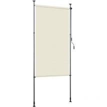 Jopassy - swanew Senkrechtmarkise Außenrollo Balkonrollo mit Handkurbel 120 x 270 cm Sichtschutz Vertikalmarkise ohne Bohren Sonnenschutz Windschutz
