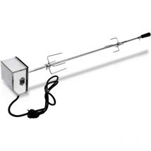 Jopassy - Set de brochettes Broche bbq pour grill 107 cm incl. moteur en acier inoxydable, 220V - 240V Rôtissoire pour Barbecue