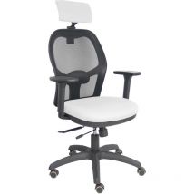 Jorquera traslack chair black mesh bali seat white 3D armrests headrest adjustable.