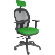 Jorquera traslack chaise noir maille noir siège vert bali 3D appui-tête réglable bras