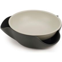 Bol De Service Gris Joseph Joseph Double-dish Bol Divisé Pratique En Gris, Idéal Pour Servir Et Organiser Les Aliments Dede Manière Élégante Et 