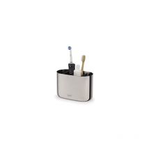 Joseph Joseph EasyStore Luxe Porte-brosse à dent, grand,inox (70581)