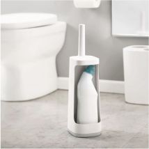 Joseph&joseph - Joseph Joseph Flex Plus Brosse de toilette avec support de rangement, Gris clair (70516)