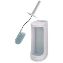 Joseph Joseph Flex Store Toilettenbürste mit großem Aufbewahrungshalter, hellblau (70536)