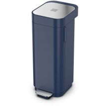 Joseph&joseph - Joseph Joseph Porta 40 l, cubo de pedal fácil de vaciar, filtro de olores, azul noche (30122)