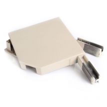 Avosdim - Paire de Joues de coffre pour Volet Pan coupé 45° - 180mm - Beige