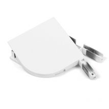 Avosdim - Paire de Joues de coffre pour Volet Quart de Rond 150mm - Blanc