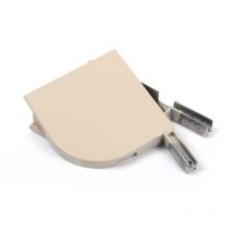 Avosdim - Paire de Joues de coffre pour Volet Quart de Rond 150mm - Beige