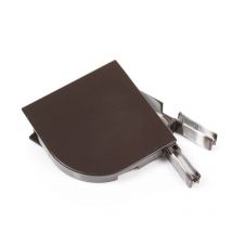 Avosdim - Paire de Joues de coffre pour Volet Quart de Rond 150mm - Brun