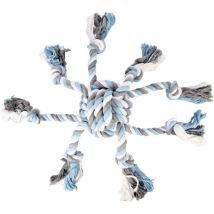 Flamingo - Jouet Balle nouée Octopus Bleu Jim ø 17 cm x 70 cm pour chien