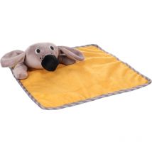 Jouet Couverture câlin Livo craquante jaune pour Chiot Flamingo