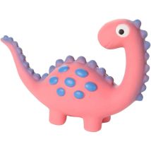Jouet Dinosaure rose en latex hauteur 10 cm pour chien Flamingo