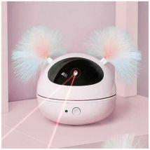 Jouet laser pour chat Pointeur laser automatique Chats rotatifs Jouets électroniques (rose), Ensoleillé