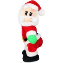 Jouet musical électrique de père Noël Twerk chantant en peluche poupée de Noël électrique de dessin animé mignon, batterie non incluse Booty Shakes