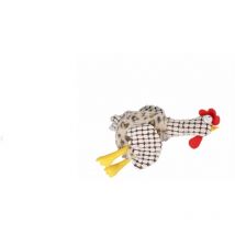 Jouet peluche coq pour chien