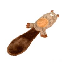 Jouet Peluche Sonore pour Chien 'Castor' 55cm Marron