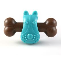 Bite Toys Dog Molar Stick Dents Cleaning Artefact Anti-Bite Dog Toys(bleu)