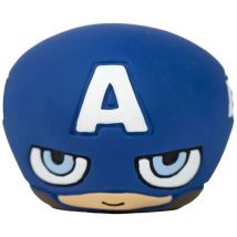 Cerdá life's little moments Jouet pour chien de Marvel Couleur Bleu - Design de the Face de Captain America - Taille 8x7x8cm - Jouet de Perro de