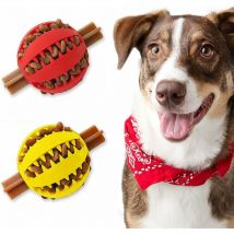 Fei Yu - Jouet pour chien Puzzle Ball indestructible, jouet pour chiot pour soulager l'ennui, nettoyage interactif des dents (diamètre : 4,8 cm,