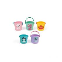 Jouet pour la bain 5 Seaux d'activités Janod Multicolore