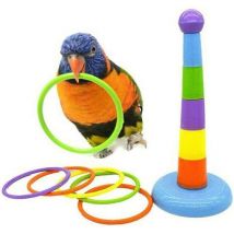 Jouet pour oiseau, Jouets en anneau pour oiseaux, entraînement à l'intelligence des perroquets