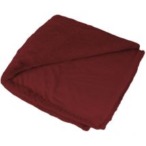 Joy - plaid - 150x200cm - en fausse fourrure - rouge