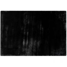 Joy - tapis rectangulaire - fausse fourrure - noir