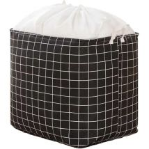 JOYBOS Sac de rangement imprimé damier avec poignées