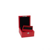 Joyero madera lacado rojo