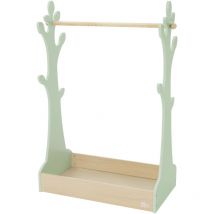 Joyz - Perchero Infantil de Pie con Balda y Barra de Colgar 71x30,5x110 cm Madera Diseño Árbol Verde-Naturaleza Zapatero Práctico y Decorativo Ropero
