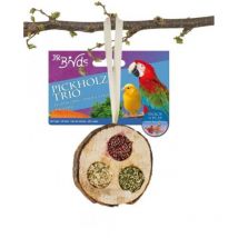 JR FARM - Disc Trio - Leckere Leckerbissen zum Spielen und Knabbern für alle Papageien 70g