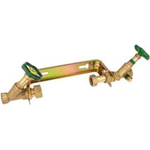 Js Einbaugarnitur 1 1/2 Zoll Für Hauswasserzähler Mit Baulänge 260 Mm - Starre Ausführung - Verzinkt