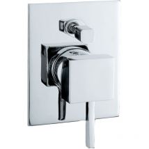 Just Taps Plus - jtp Kubix Concealed Shower Valve with Diverter Single Handle - Chrome