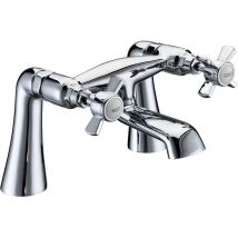 Just Taps Plus - jtp Nelson Pillar Mounted Bath Filler Tap - Chrome