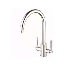 JTP Newbury Mono Kitchen Sink Mixer Tap Swivel Spout Dual Handle - Chrome