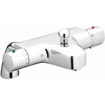 Just Taps Plus - jtp Thermostatic Bath Shower Mixer Tap Pillar Mounted - Chrome